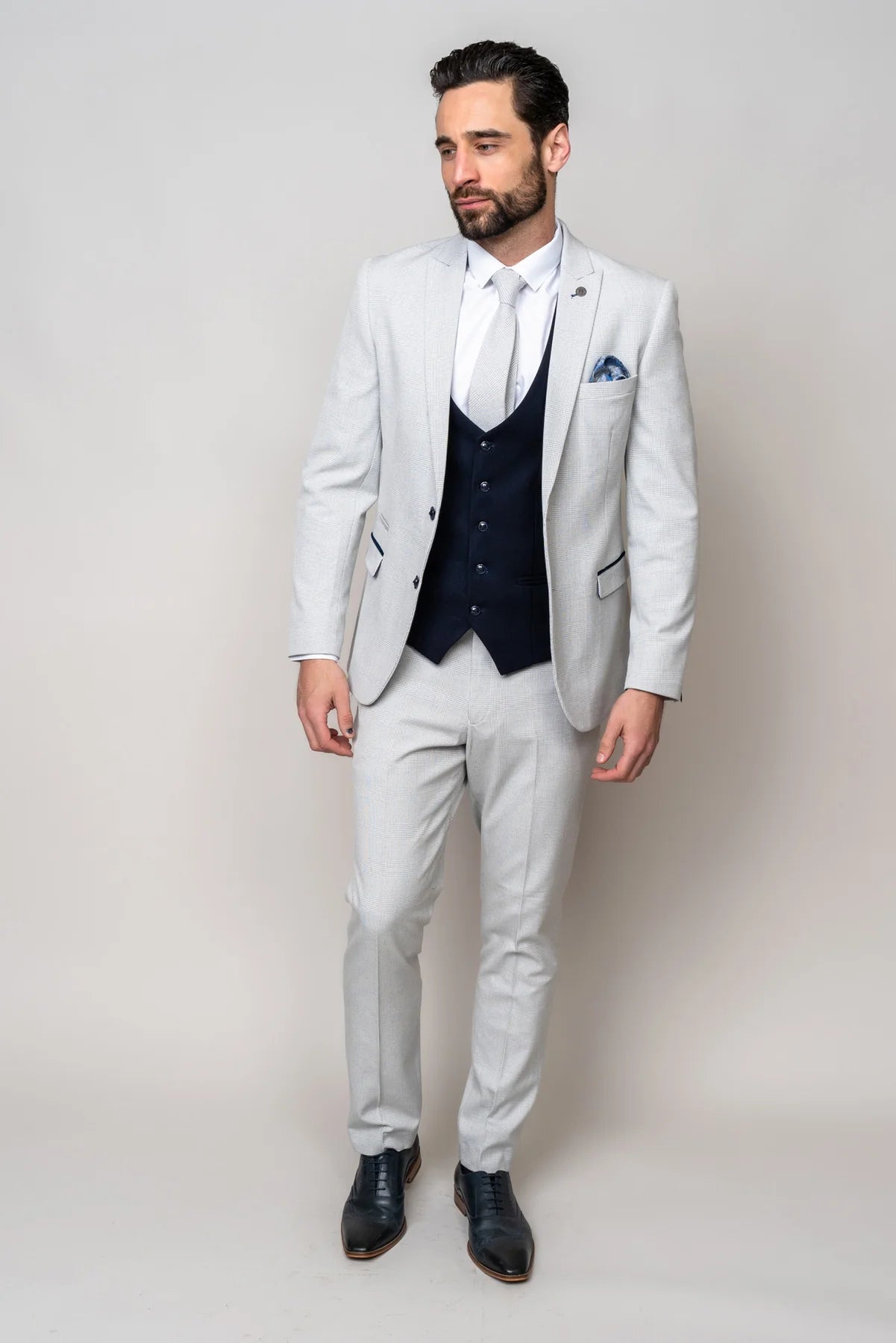 Costume pour homme 3 pièces Marc Darcy Bromley Stone Mix and Match