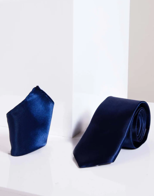 Cravate Blue Satin | Marc darcy
