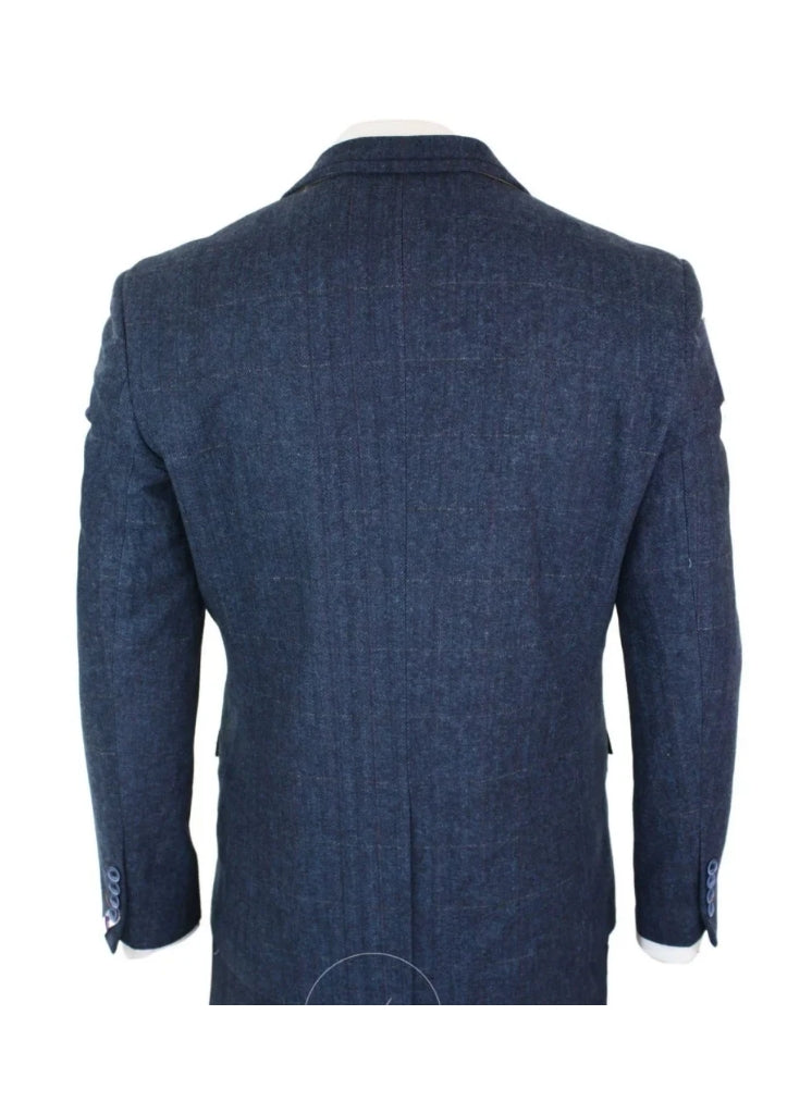 Cavani - Blazer Style Peaky Carnegi Tweed Marine