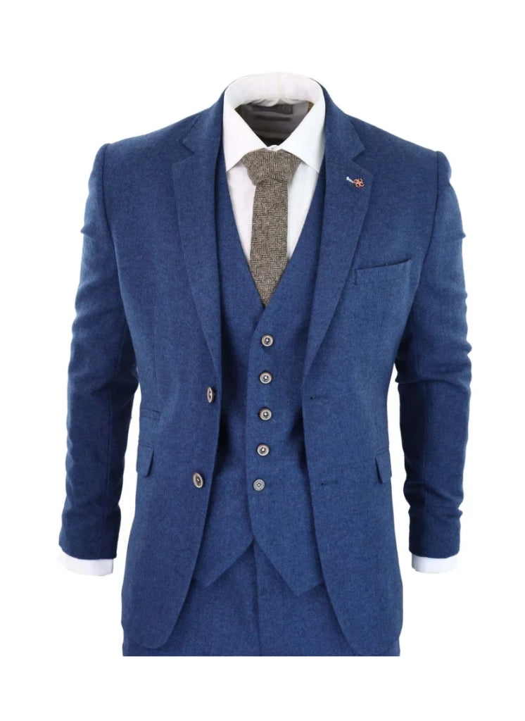 Cavani - Blazer Tweed Orson Bleu