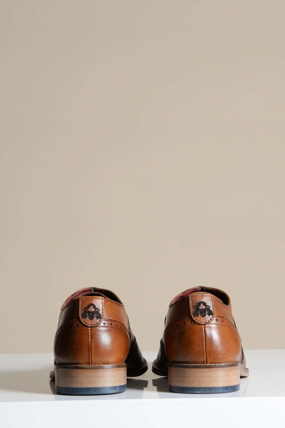 Chaussures en cuir marron Marc Darcy Dawson - Wingtip