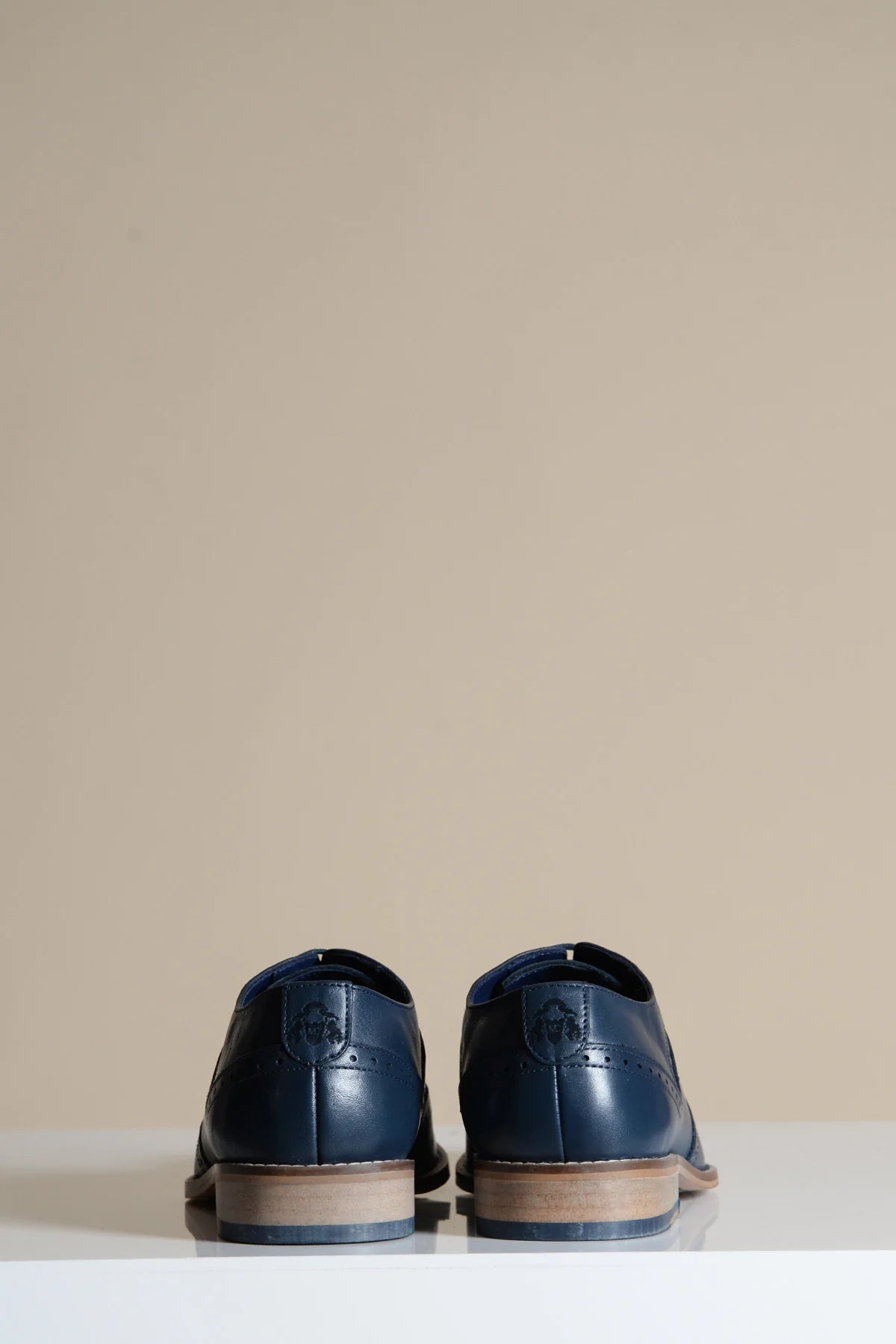 Chaussures en cuir bleu marine Marc Darcy Dawson - Wingtip