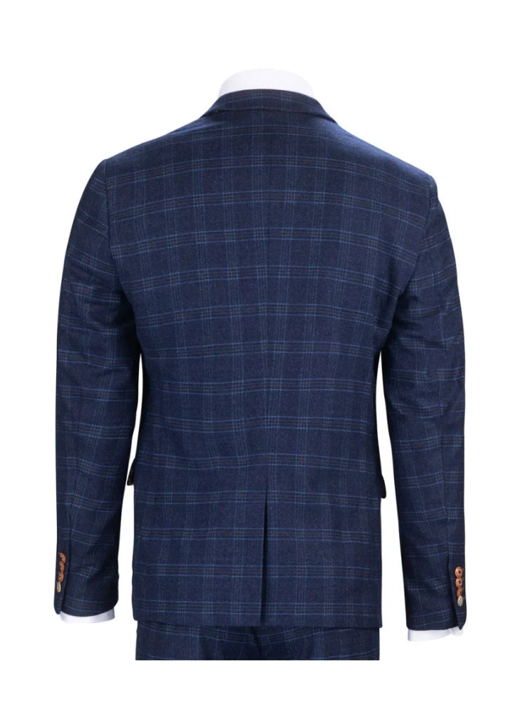 Marc Darcy - Blazer Bleu Chigwell Tweed