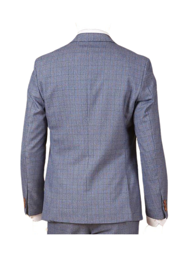 Marc Darcy - Blazer George Bleu clair Check