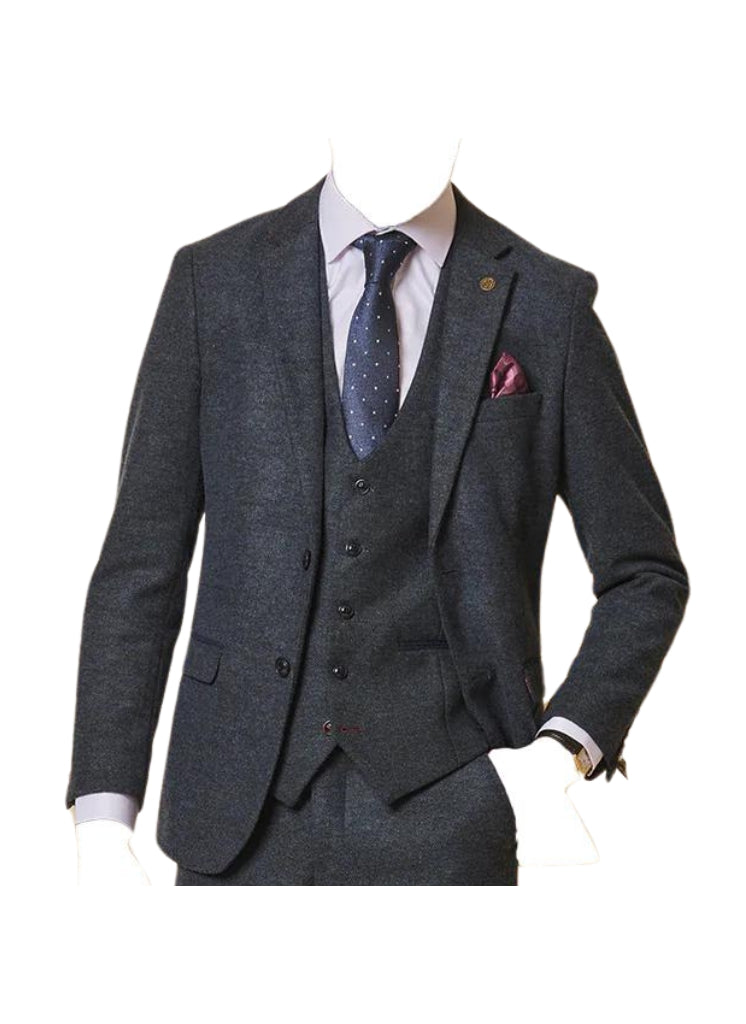 Marc Darcy - Blazer Marlow Bleu Tweed