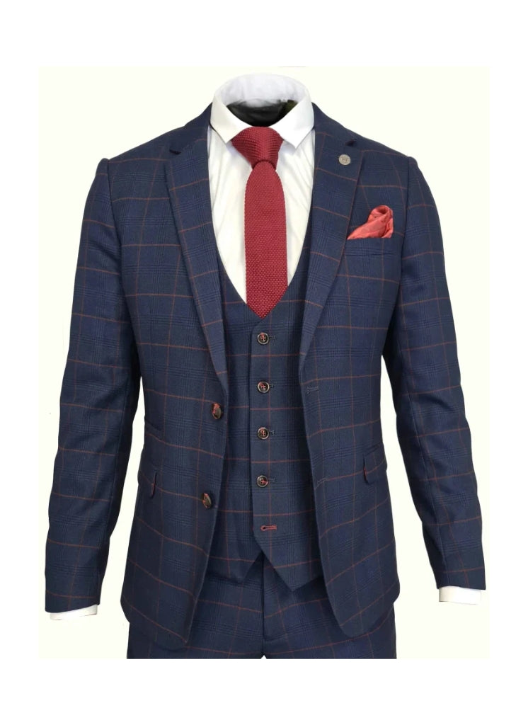 Marc Darcy - Blazer Navy Blue Edison Redline