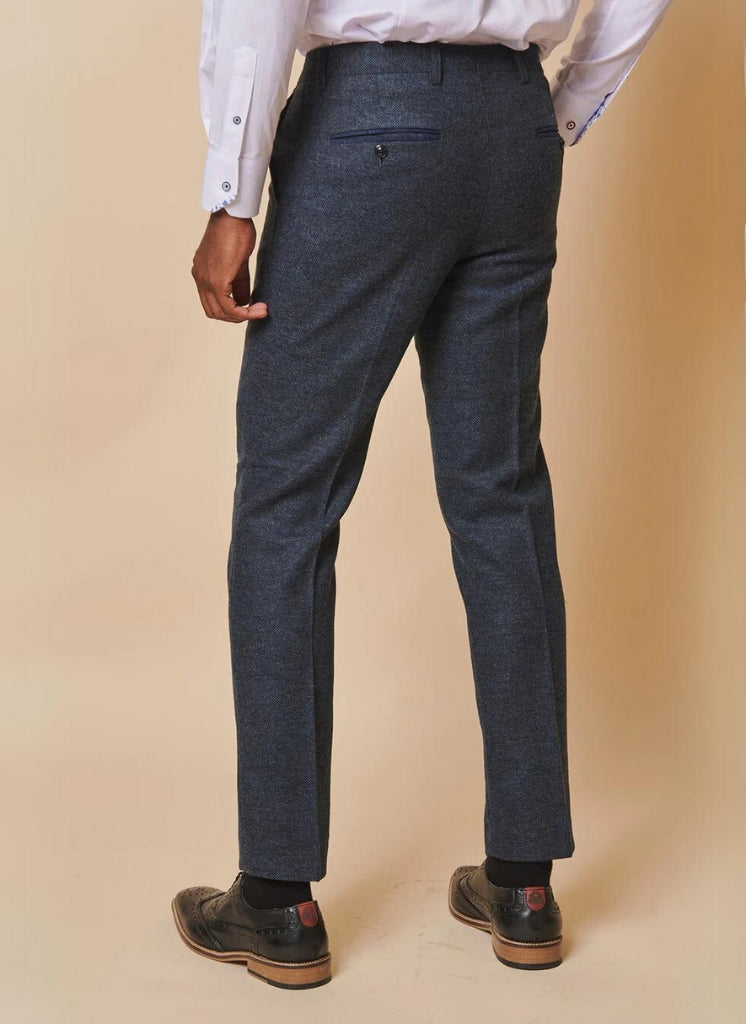 Marc Darcy - Pantalon Marlow Bleu Tweed