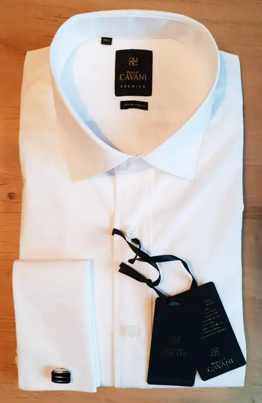 Chemise en coton blanche pour hommes Rossi - Cavani