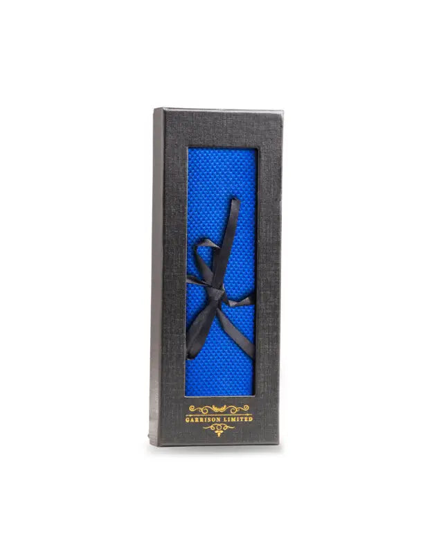 Cravate en maille coloris bleu océan - Garrison Limited