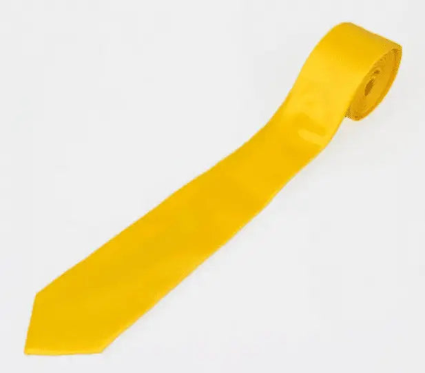 Ensemble accessoires jaunes cravate pochette cravate & clip
